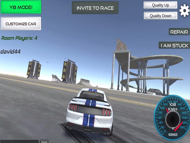 Y8 Multiplayer Stunt Cars Gioco Online Giochi Pomu